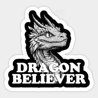 Dragon Believer - Funny Joe Rogan Meme Sticker
